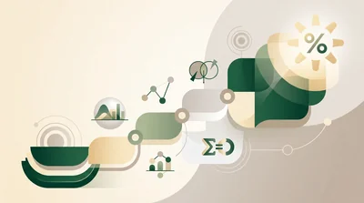 An abstract illustration of an organized study plan with steps and progress