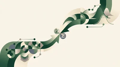 An abstract illustration of two diverging arrows representing a choice between two tests