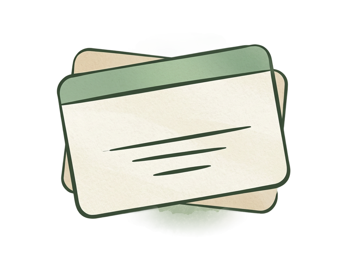 Flashcard illustration